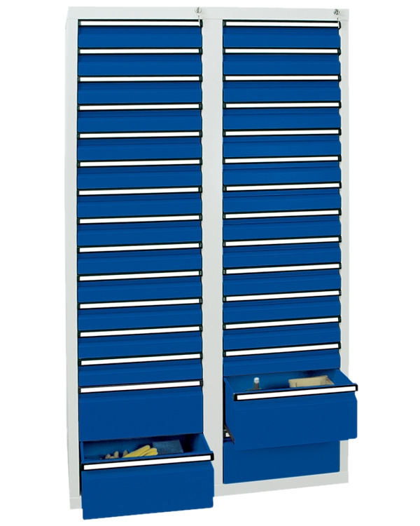 Schubladenschrank Serie ST 410-4, mit Teleskopführungen