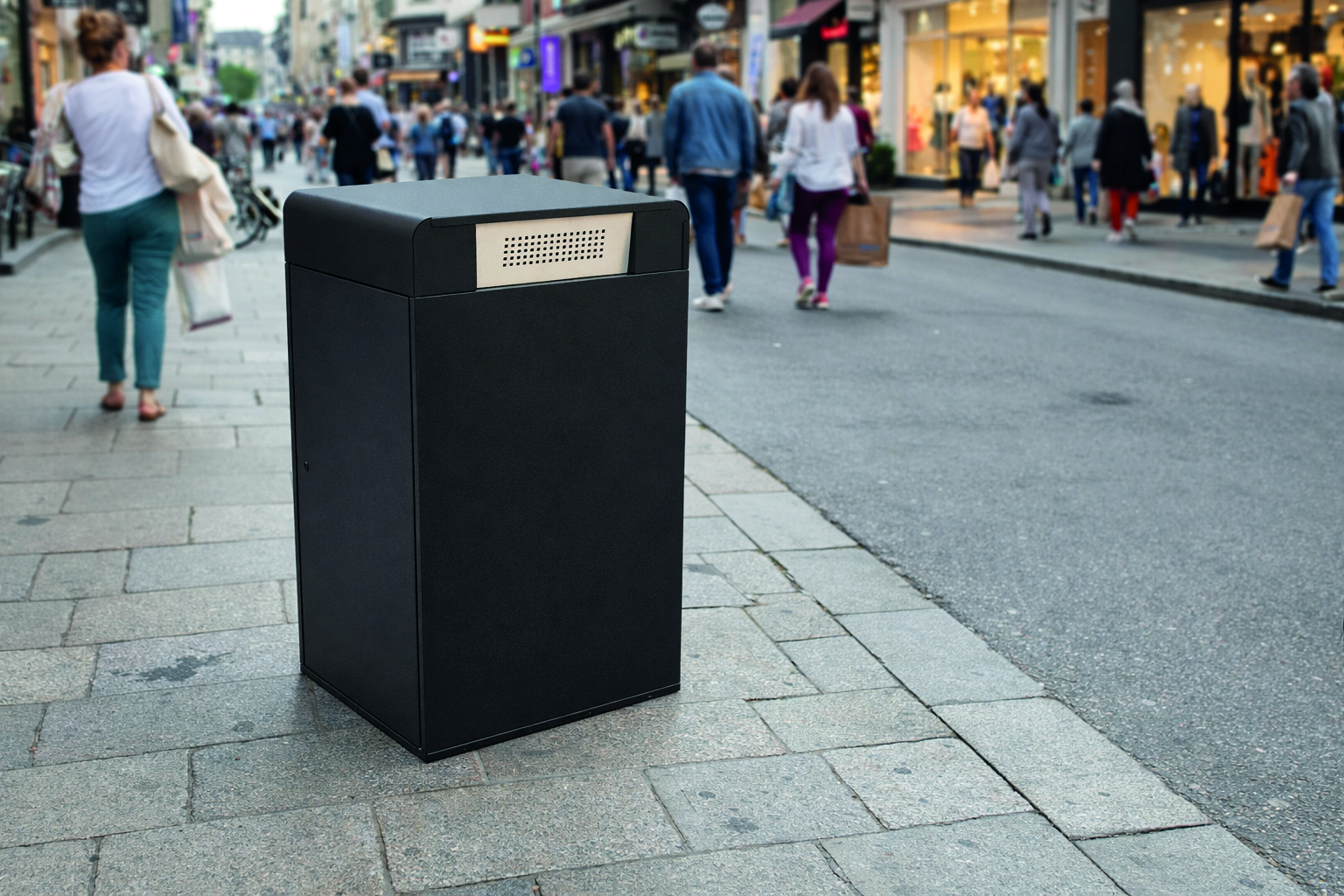 Abfallbehälter aus Metall, 240 L – City Box