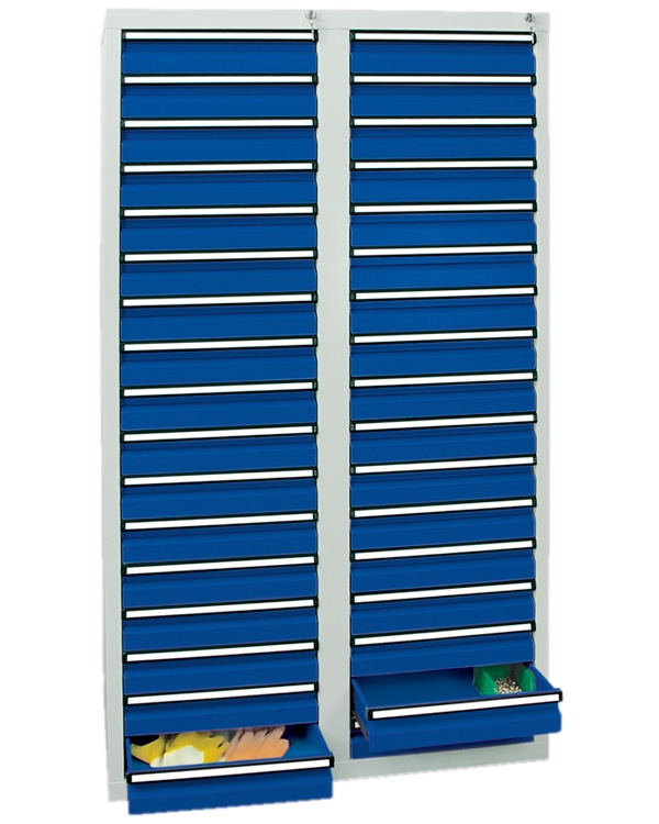 Schubladenschrank Serie ST 410-4, mit Teleskopführungen