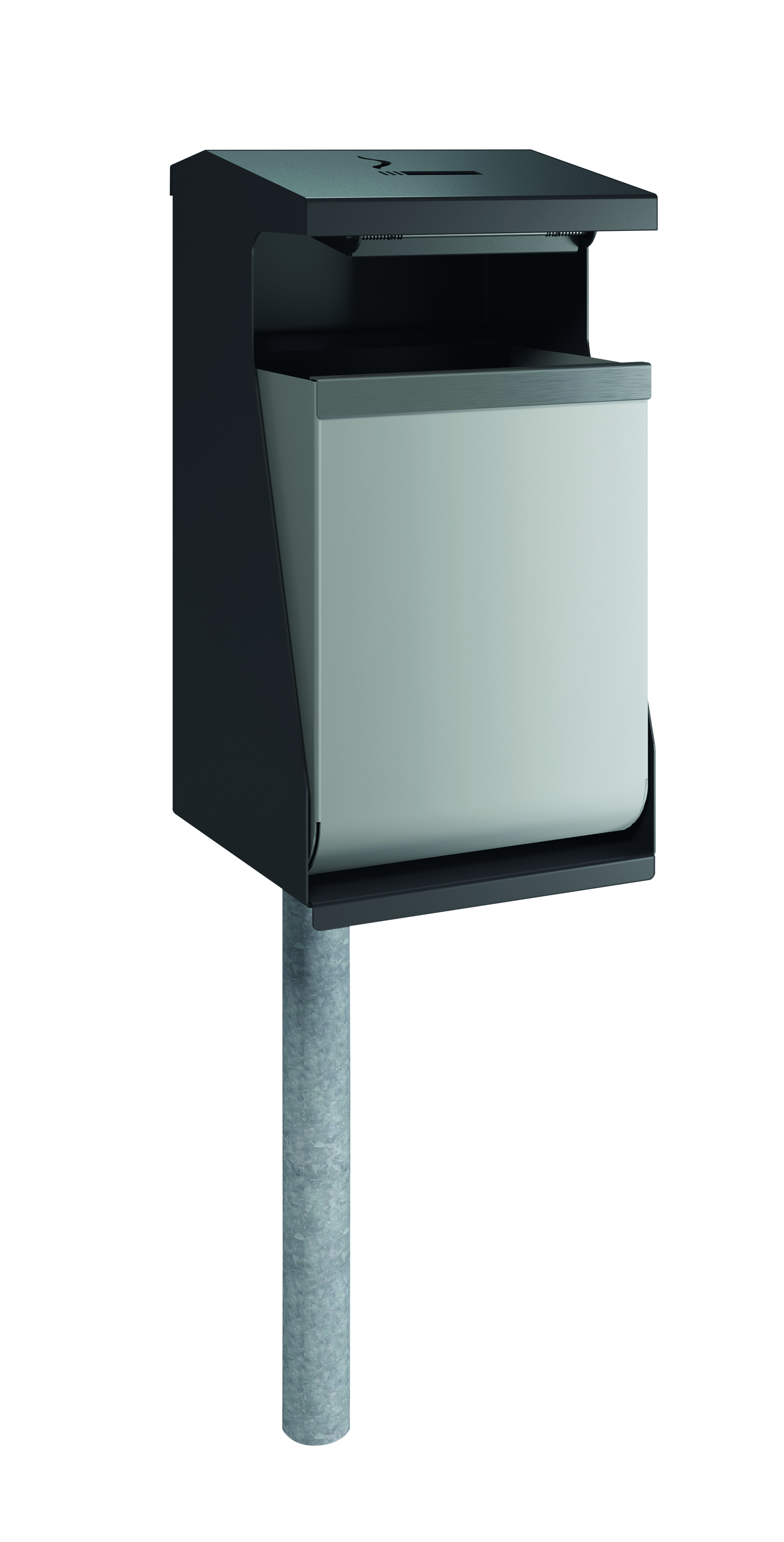 Waste-Vision »Pole-Ashtray« zur Rohr- oder Wandmontage