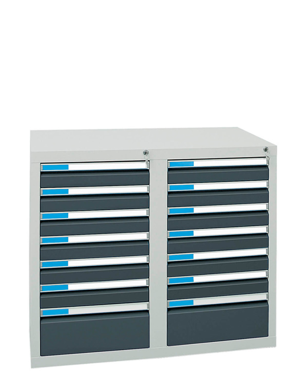 Schubladenschrank Serie ESTA-2, Teleskopauszug