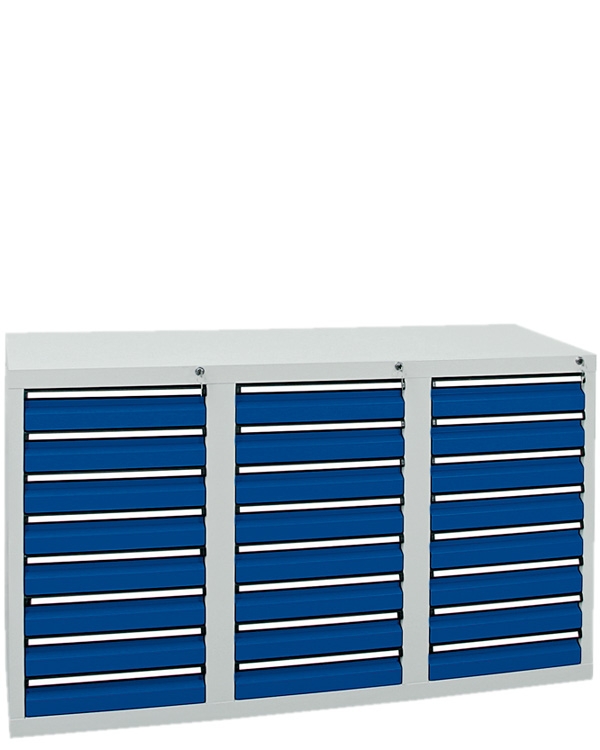 Schubladenschrank Serie ST 410-3, mit Teleskopführungen