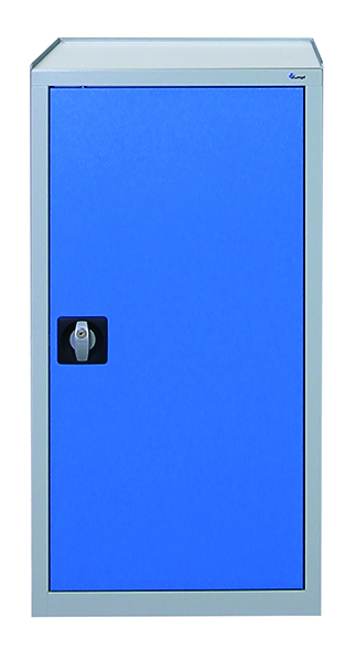 Werkzeugschrank, Höhe 100 cm, lichtgrau / lichtblau