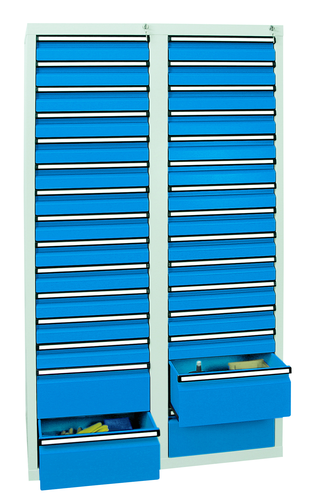 Schubladenschrank Serie ST 410-4, mit Teleskopführungen