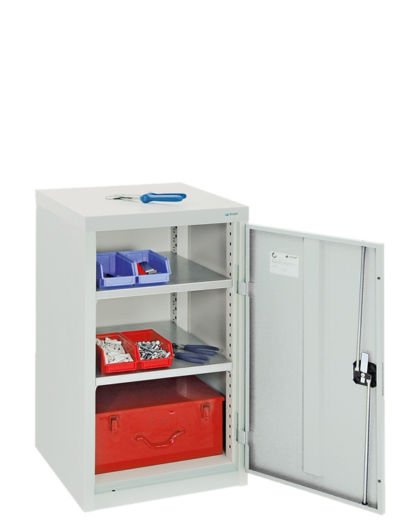 Flügeltürenschrank, lichtgrau/lichtgrau