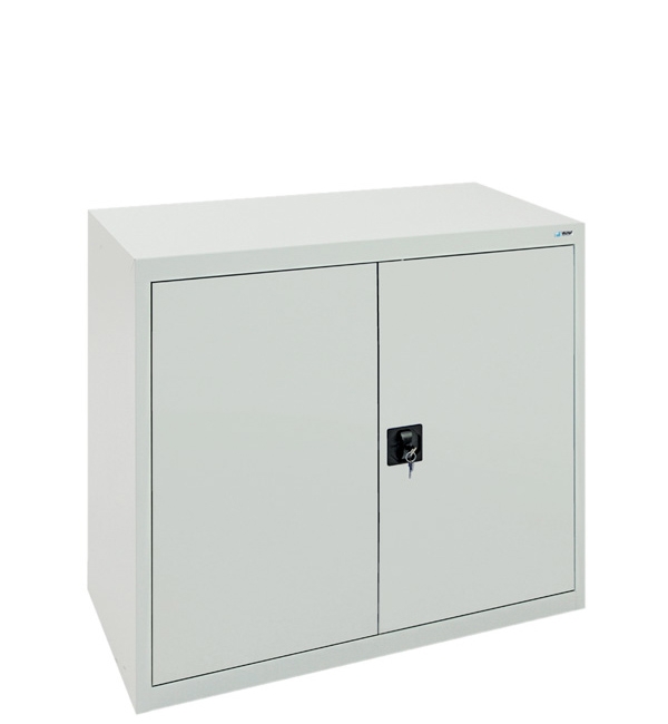 Flügeltürenschrank, lichtgrau/lichtgrau