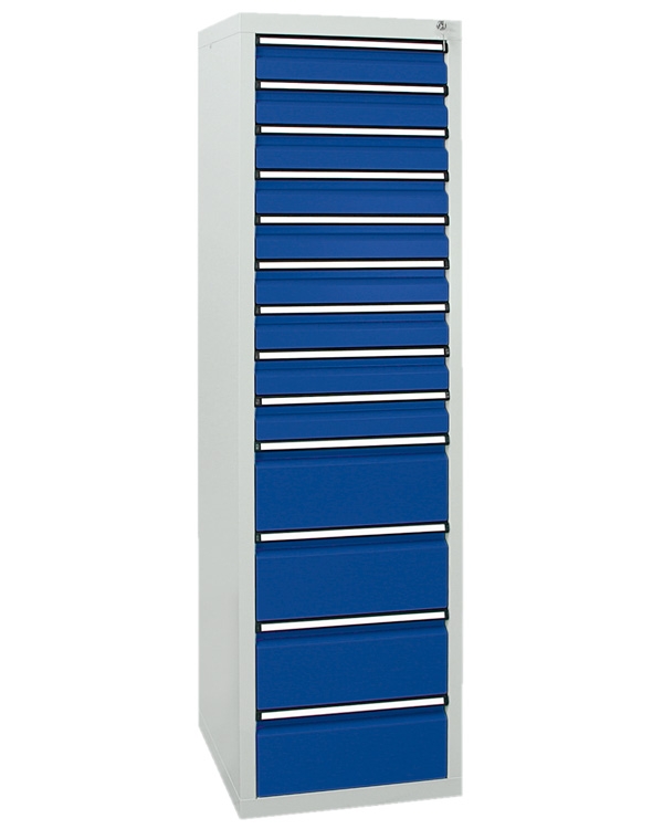 Schubladenschrank Serie ST 410-5, mit Teleskopführungen