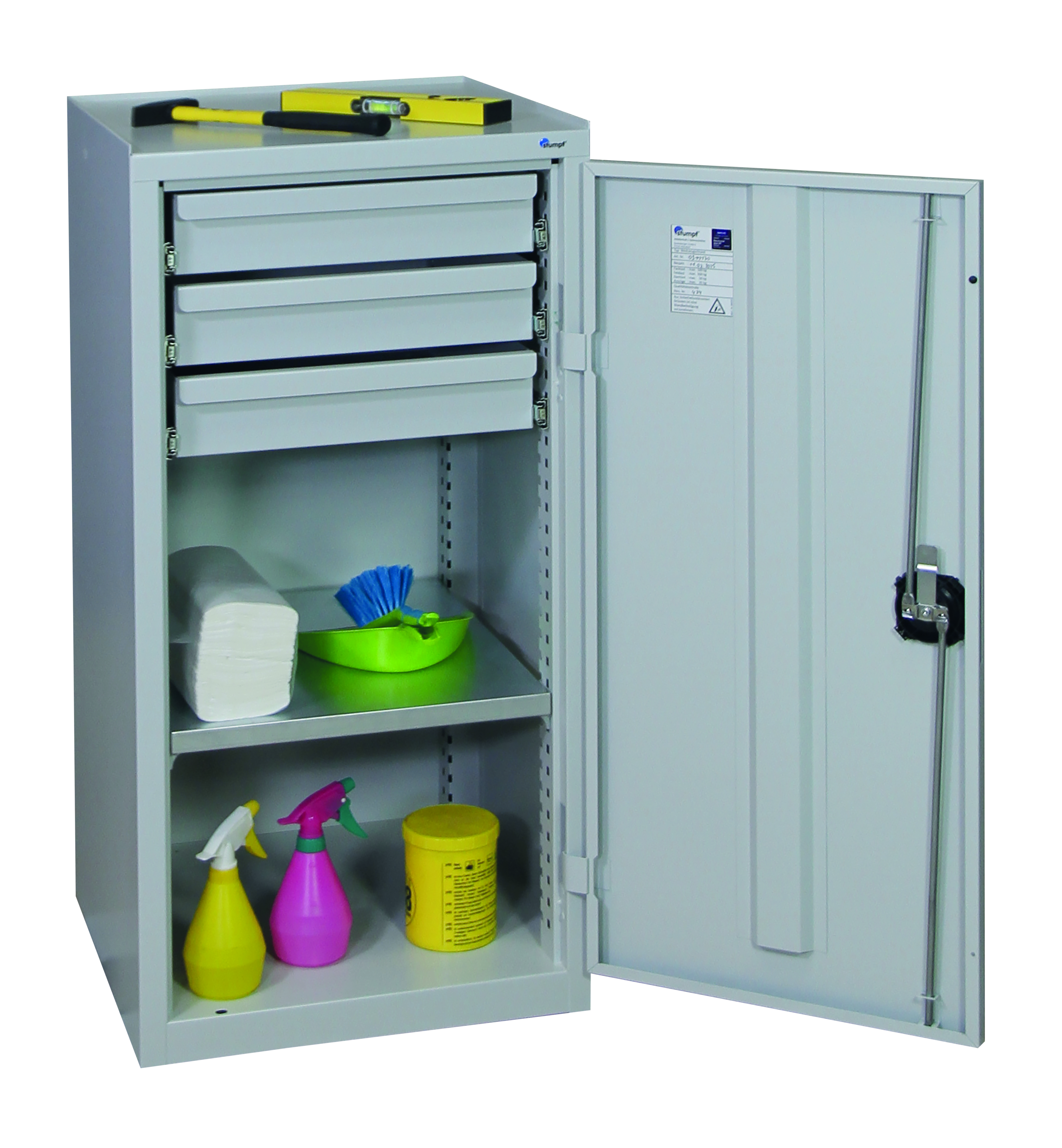 Werkzeugschrank Serie 2000, lichtgrau
