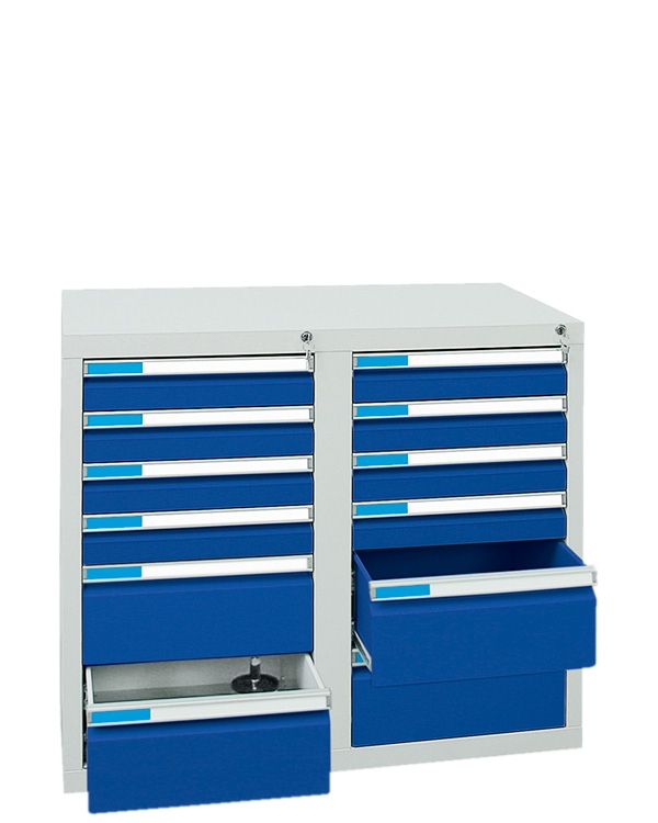 Schubladenschrank Serie ESTA-2, Teleskopauszug