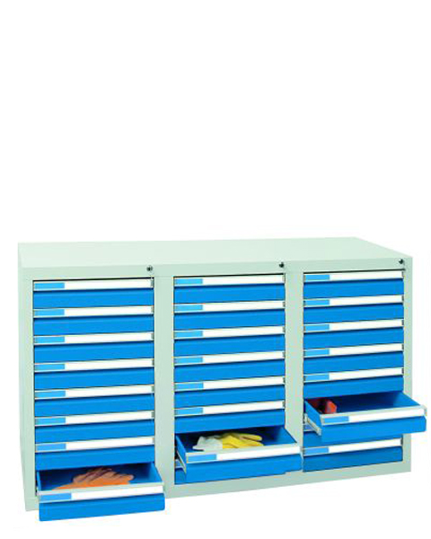 Schubladenschrank Serie ESTA-3, Teleskopauszug