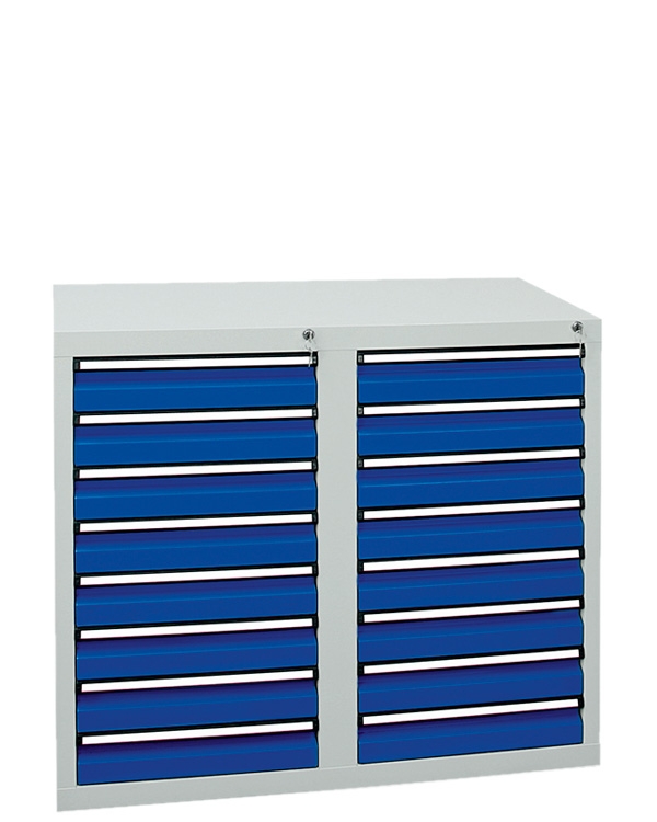 Schubladenschrank Serie ST 410-2, mit Teleskopführungen