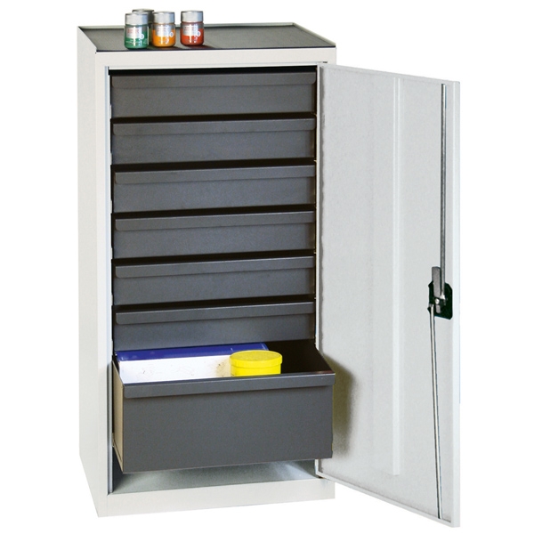 Werkzeug- und Materialschrank Serie 3000, lichtgrau