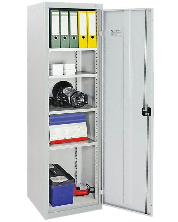 Flügeltürenschrank, lichtgrau/lichtgrau
