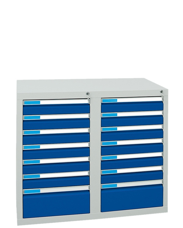 Schubladenschrank Serie ESTA-2, Teleskopauszug