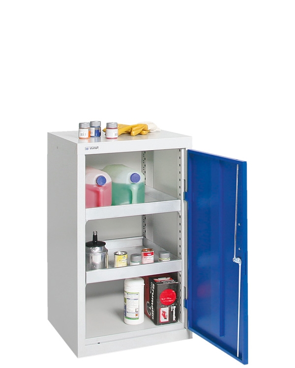 Umweltschrank Basic-1, lichtgrau/blau