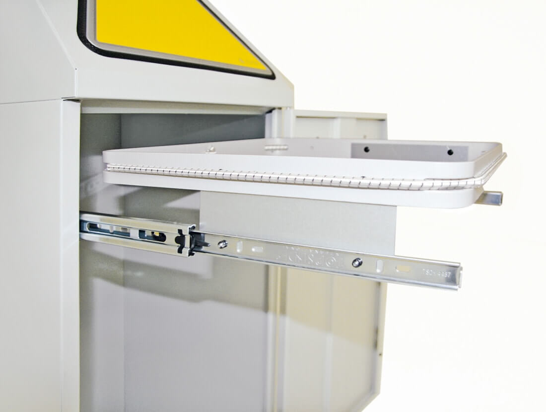 Abfalltrennung Modul-Vario 75, ProSlide-System, lichtgrau