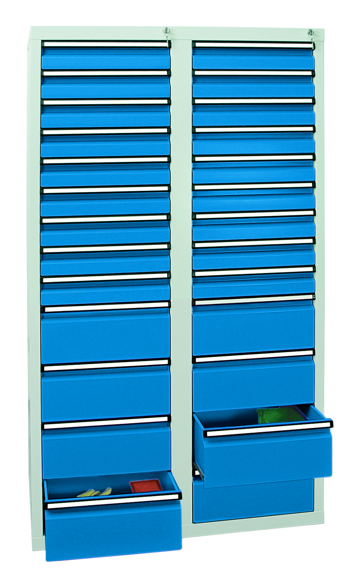 Schubladenschrank Serie ST 410-4, mit Teleskopführungen
