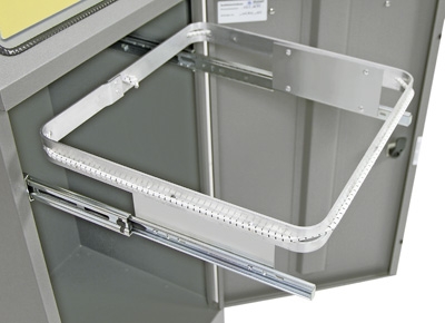 Abfalltrennung Modul-Vario 75, ProSlide-System, graualu-struktur