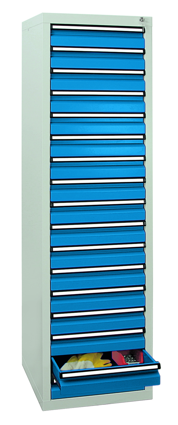 Schubladenschrank Serie ST 410-5, mit Teleskopführungen