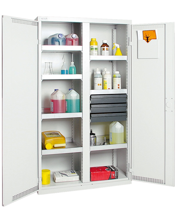 Umweltschrank Basic-Plus-5, lichtgrau