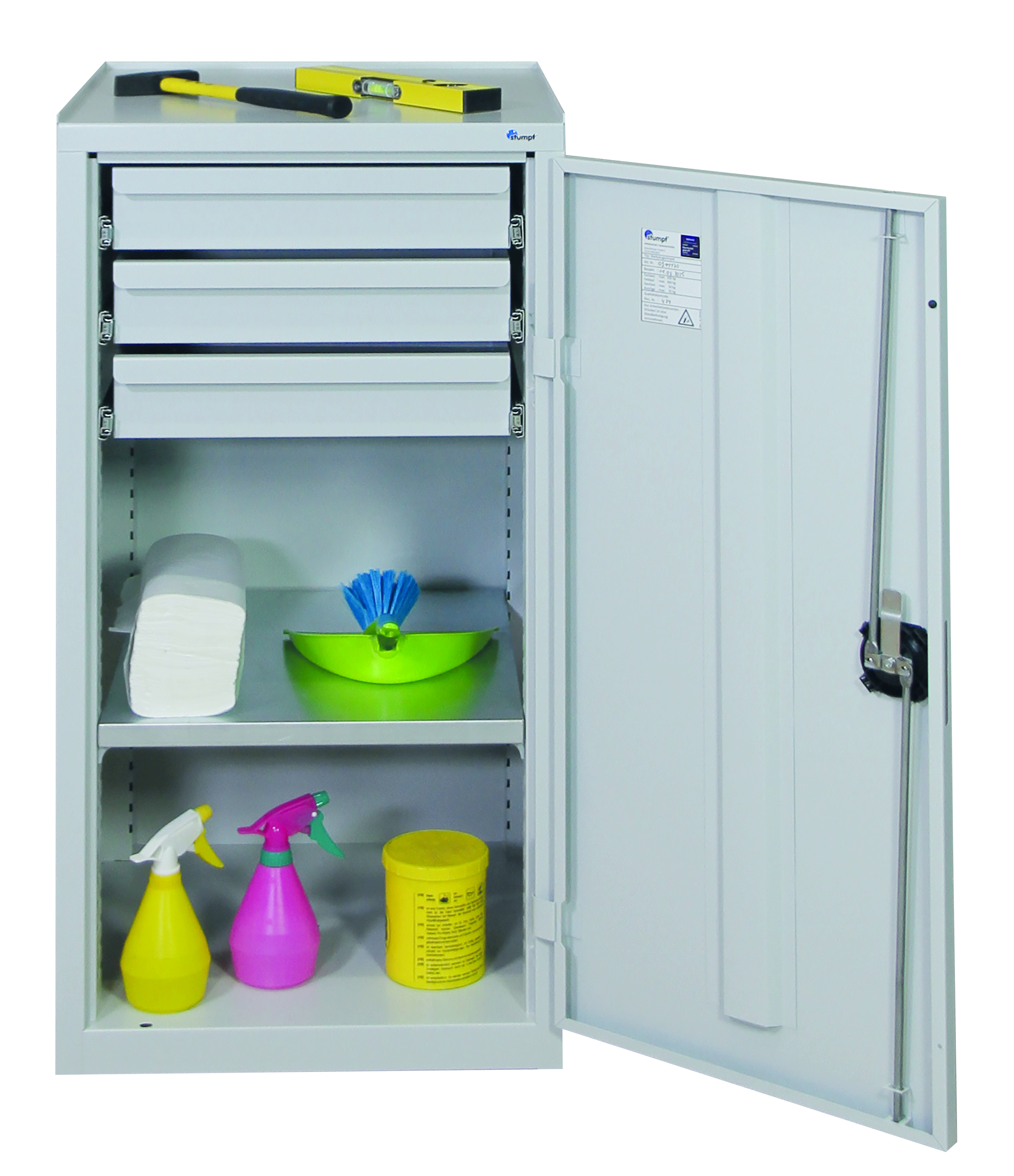 Werkzeugschrank Serie 2000, lichtgrau