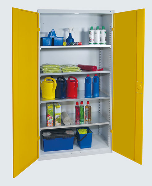 1950 Universal-Stahlschrank mit 4 Fachböden, Abm.1950x1000x400 mm (HxBxT)