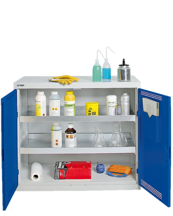 Umweltschrank StawaR-2, lichtgrau/blau