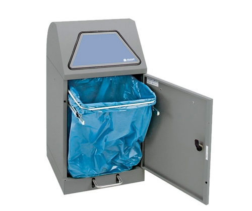 Abfalltrennung Modul-Vario 45, ProSlide-System, Trethebel, graualu-struktur
