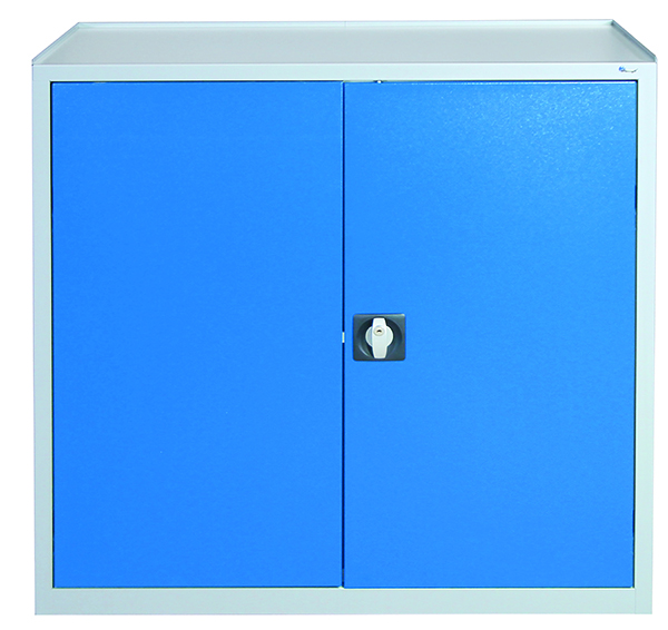 Werkzeugschrank Serie 2000, mit Mitteltrennwand, lichtgrau/lichtblau