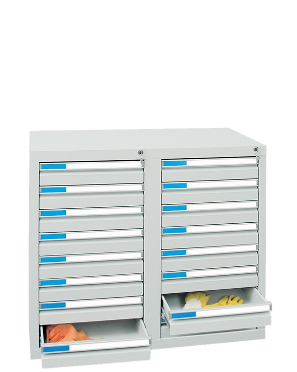 Schubladenschrank Serie ESTA-2, Teleskopauszug