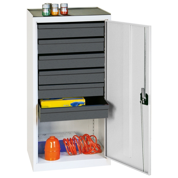 Werkzeug- und Materialschrank Serie 3000, lichtgrau