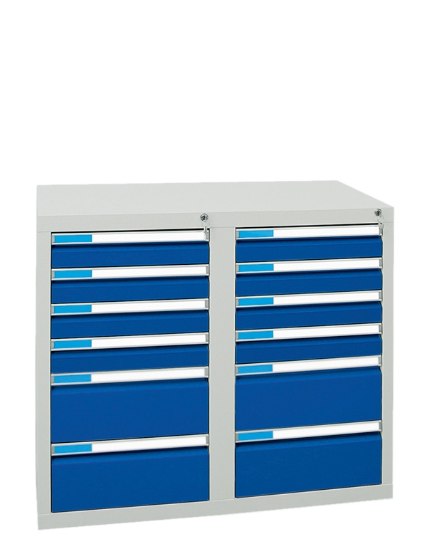 Schubladenschrank Serie ESTA-2, Teleskopauszug