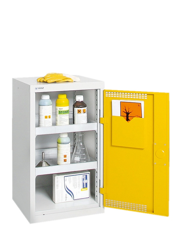 Umweltschrank StawaR-1, lichtgrau/gelb