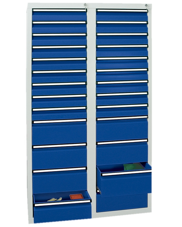 Schubladenschrank Serie ST 410-4, mit Teleskopführungen