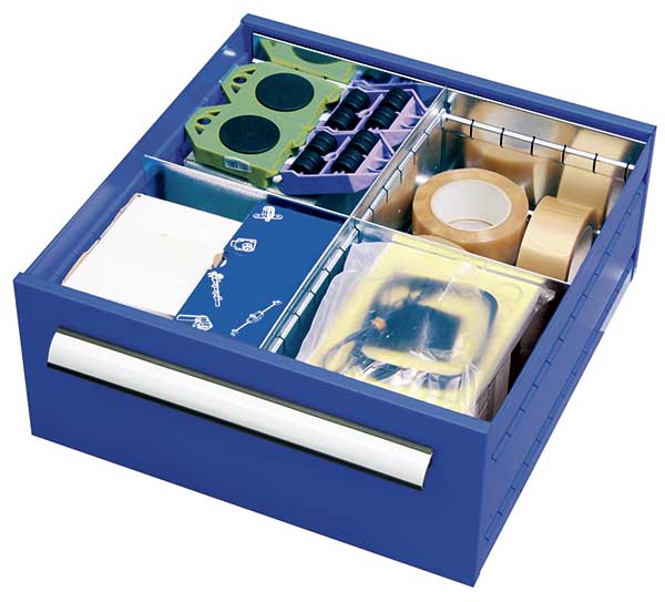 Schublade 200 mm für Serie T10035, enzianblau