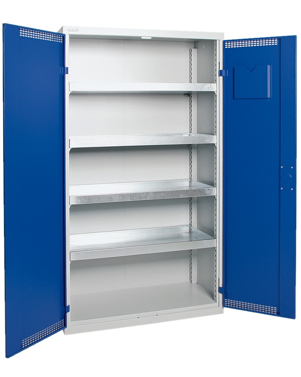 Umweltschrank StawaR-4, lichtgrau/blau