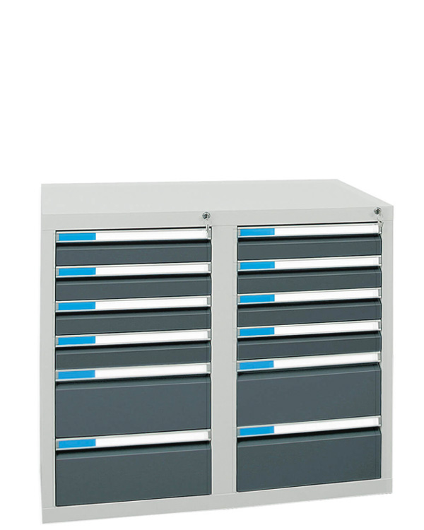Schubladenschrank Serie ESTA-2, Teleskopauszug