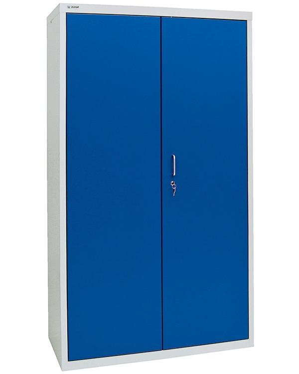Umweltschrank Basic-4, lichtgrau/blau