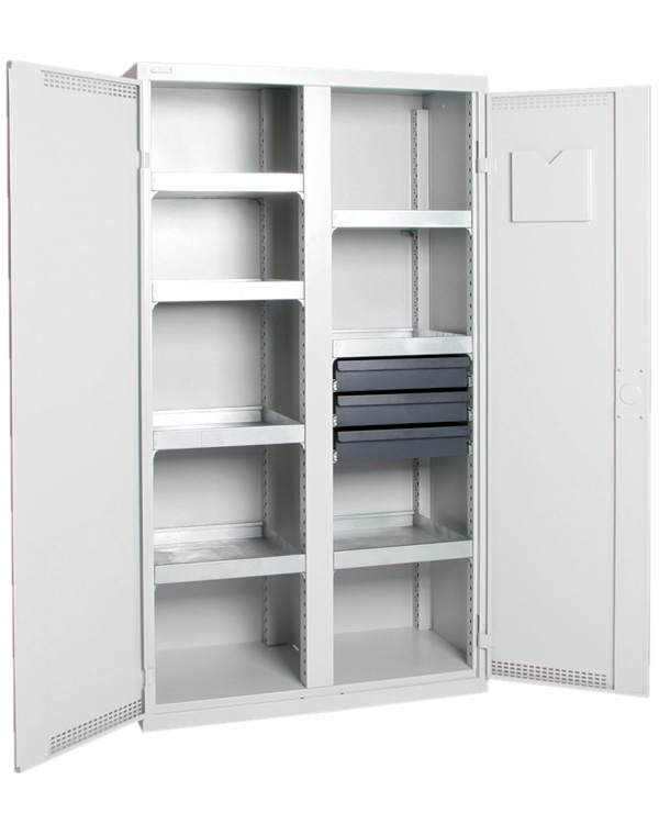 Umweltschrank Basic-Plus-5, lichtgrau