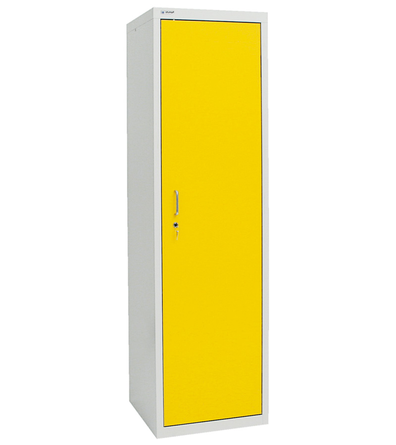 Umweltschrank Basic-3, lichtgrau/gelb