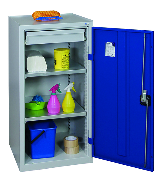 Werkzeugschrank Serie 2000, lichtgrau/blau