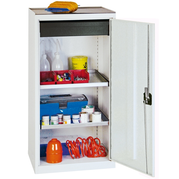 Werkzeug- und Materialschrank Serie 3000, lichtgrau