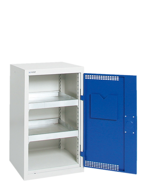 Umweltschrank StawaR-1, lichtgrau/blau