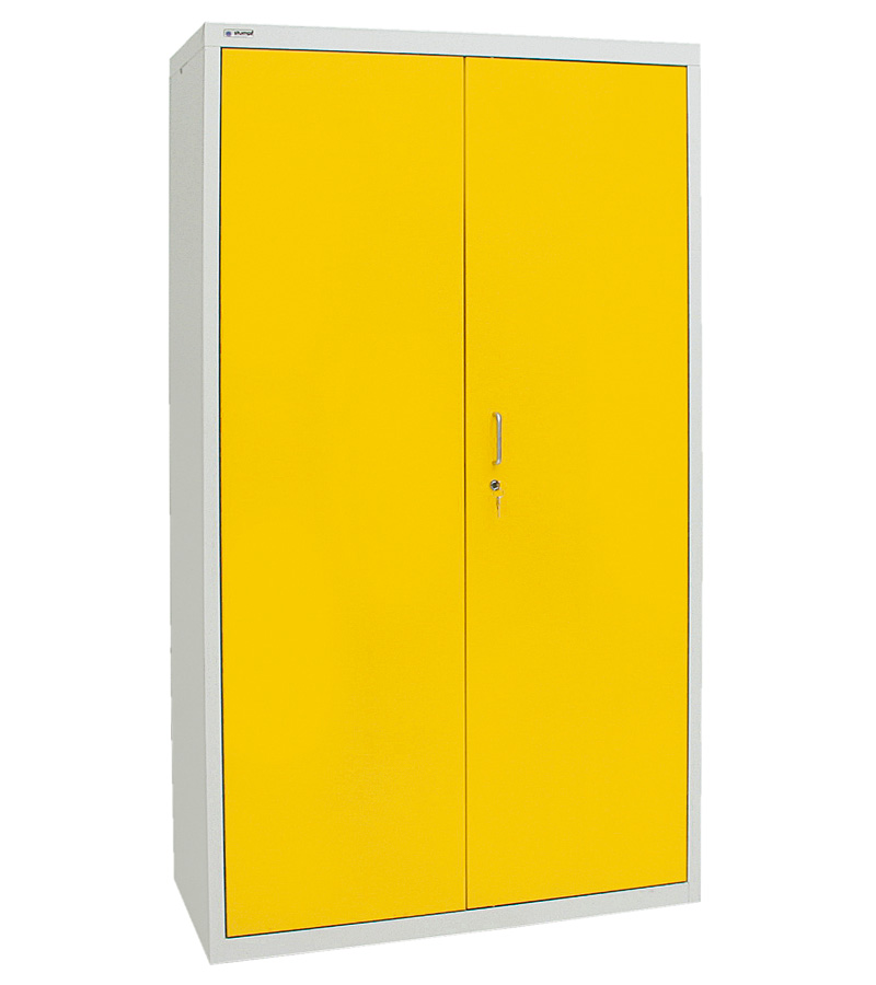 Umweltschrank Basic-5, lichtgrau/gelb