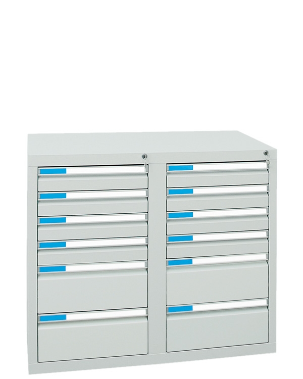 Schubladenschrank Serie ESTA-2, Teleskopauszug