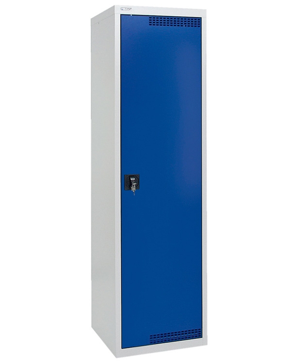 Umweltschrank Basic-Plus-3, lichtgrau/blau