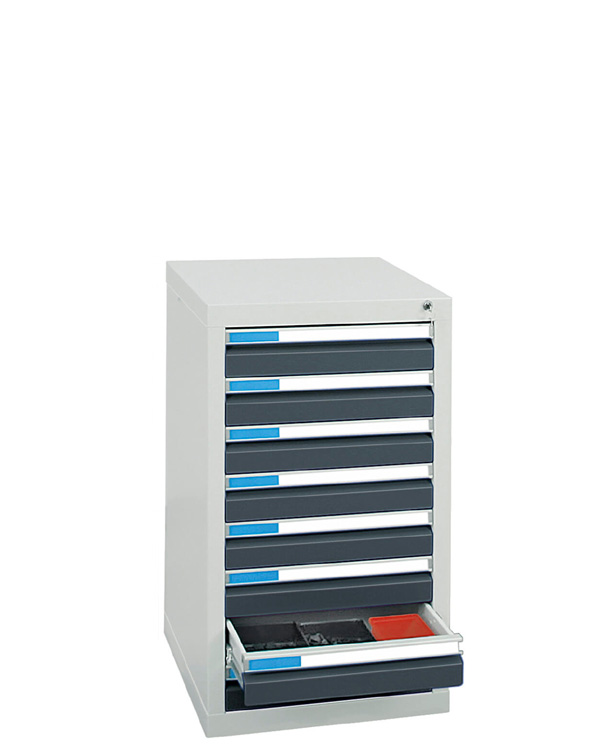 Schubladenschrank Serie ESTA-1, Teleskopauszug