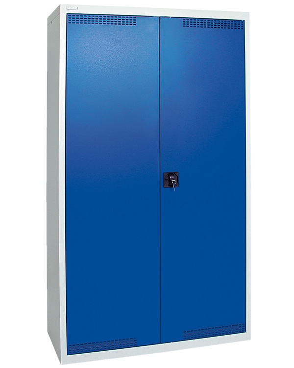 Umweltschrank Basic-Plus-5, lichtgrau/blau