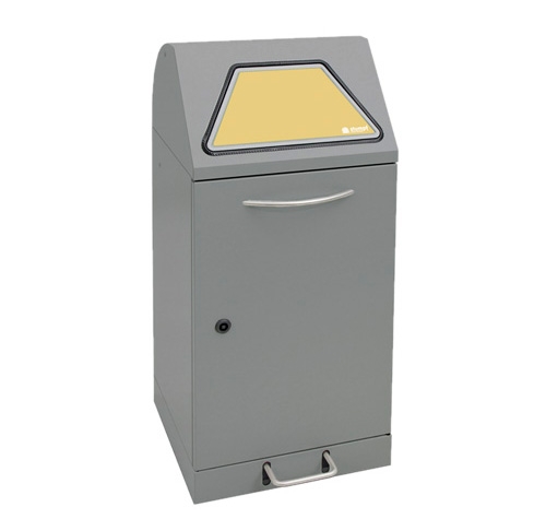 Abfalltrennung Modul-Vario 60, ProSlide-System, Trethebel, graualu-struktur