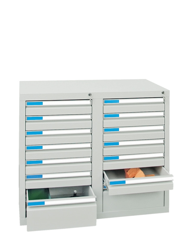 Schubladenschrank Serie ESTA-2, Teleskopauszug